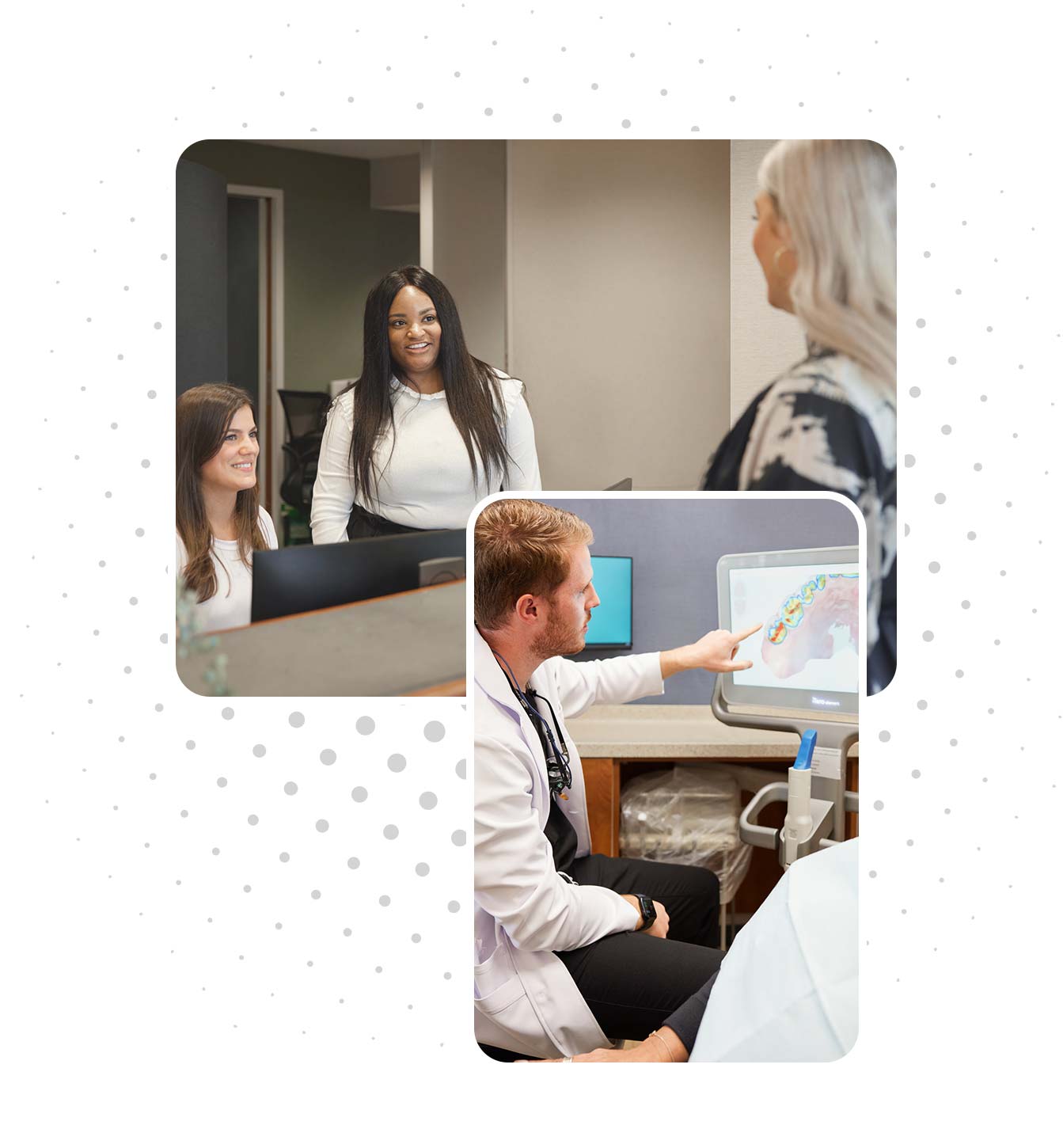 Modern Family Dentistry (collage graphic) Modern Family Dentistry (collage graphic)